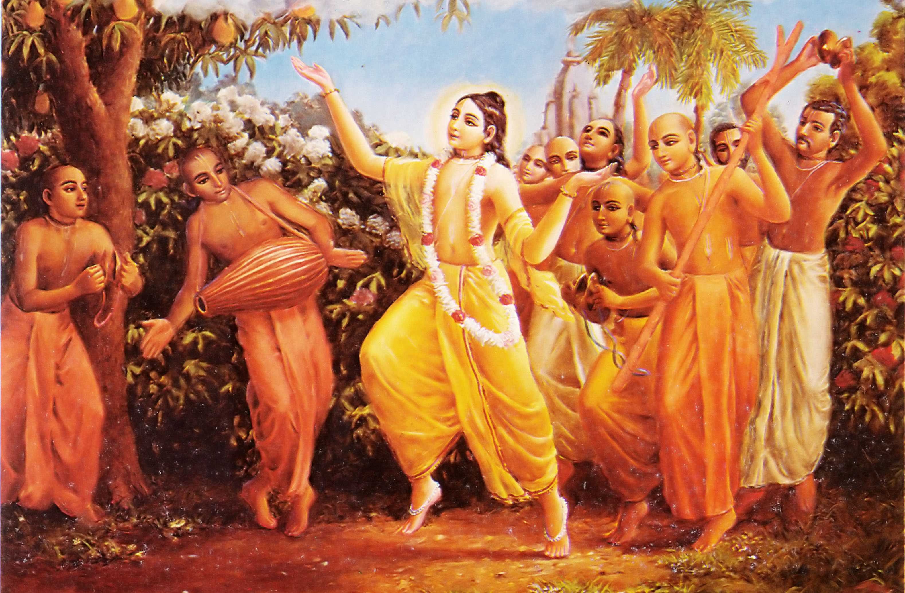 Lord-Caitanya-Dances-with-His-Followers